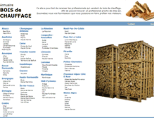 Tablet Screenshot of annuaire-bois-de-chauffage.com